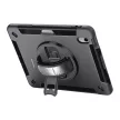 4smarts Rugged Apple iPad 10.9 2022 / iPad 11 2025 közepesen ütésálló tok kitámasztóval, fekete