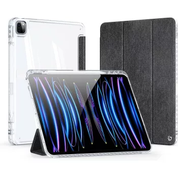   Dux Ducis Unid iPad Pro 13 (2024 / 2025) kihajtható tok pencil tartóval, fekete