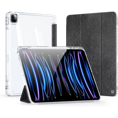 Dux Ducis Unid iPad Pro 11 (2024 / 2025) kihajtható tok pencil tartóval, fekete