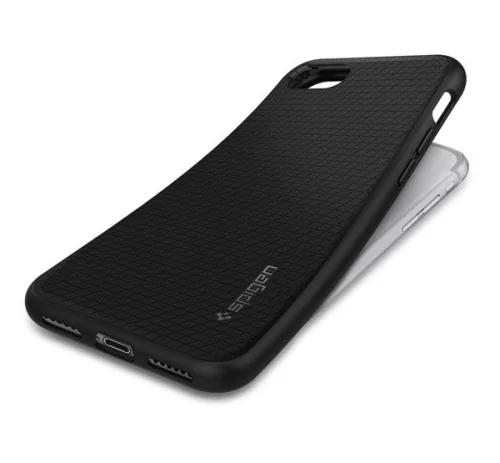 Spigen Liquid Air Apple iPhone SE 2022 / 2020 / 8 / 7 tok, Black, fekete