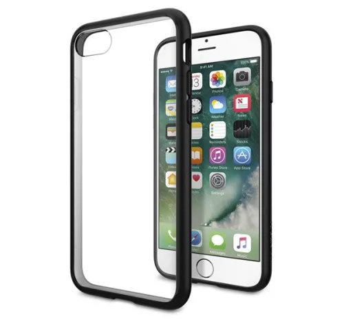 Spigen Ultra Hybrid Apple iPhone SE 2022 / 2020 / 8 / 7 Black, fekete