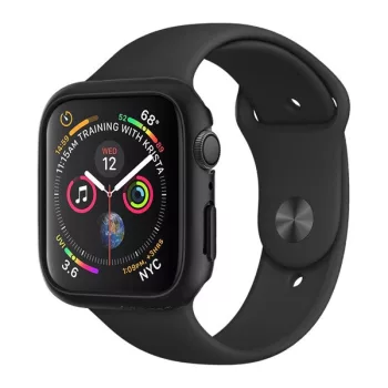   Spigen Thin Fit Apple Watch S4 / S5 / S6 / SE 44mm Fekete tok