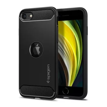  Spigen Rugged Armor Apple iPhone SE 2022 / 2020 tok, Matte Black, fekete