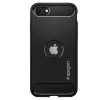 Spigen Rugged Armor Apple iPhone SE 2022 / 2020 tok, Matte Black, fekete