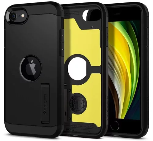 Spigen Tough Armor Apple iPhone SE 2022 / 2020 tok, Black, fekete