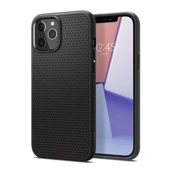   Spigen Liquid Air Apple iPhone 12 / 12 Pro tok, Matte Black, fekete