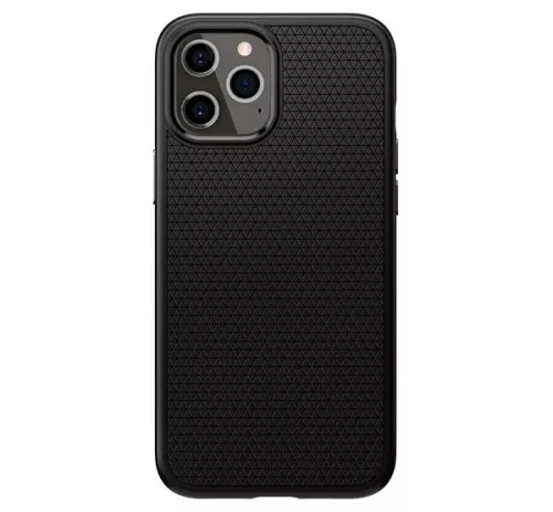 Spigen Liquid Air Apple iPhone 12 / 12 Pro tok, Matte Black, fekete