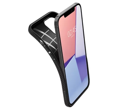 Spigen Liquid Air Apple iPhone 12 / 12 Pro tok, Matte Black, fekete