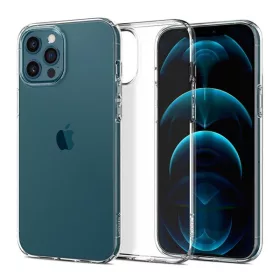   Spigen Liquid Crystal Apple iPhone 12 / 12 Pro tok, Crystal Clear, átlátszó