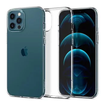   Spigen Liquid Crystal Apple iPhone 12 / 12 Pro tok, Crystal Clear, átlátszó