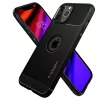 Spigen Rugged Armor Apple iPhone 12 / 12 Pro tok, Matte Black, fekete