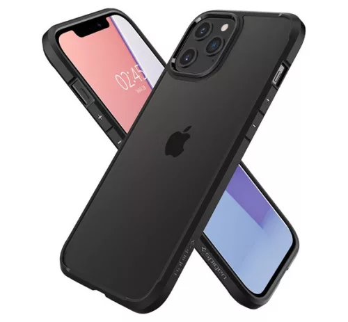 Spigen Ultra Hybrid Apple iPhone 12 / 12 Pro tok, Matte Black, fekete