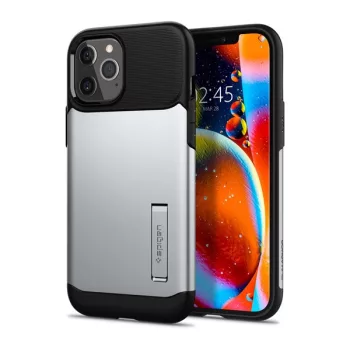   Spigen Slim Armor Apple iPhone 12 Pro Max tok, Satin Silver, ezüst