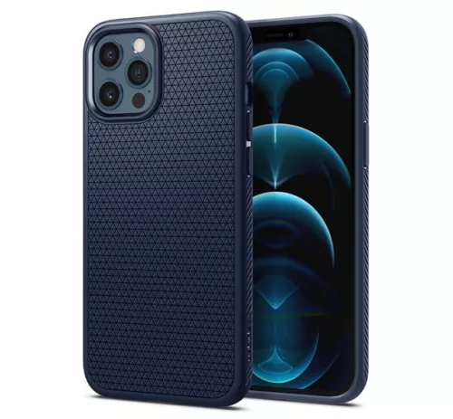 Spigen Liquid Air Apple iPhone 12/12 Pro tok, Navy Blue, kék