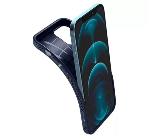 Spigen Liquid Air Apple iPhone 12/12 Pro tok, Navy Blue, kék