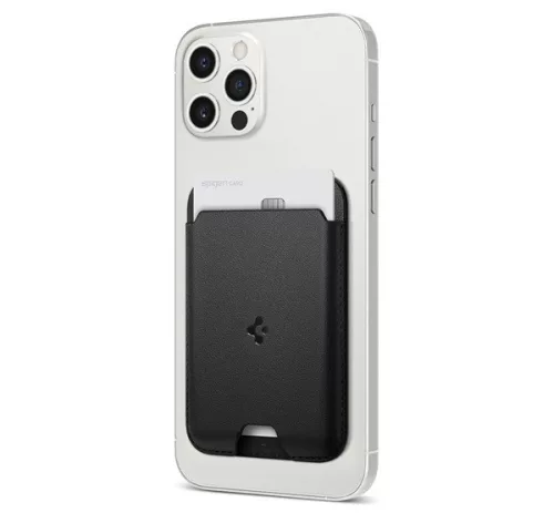 Spigen Valentinus Apple iPhone Magsafe kártyatartó, fekete