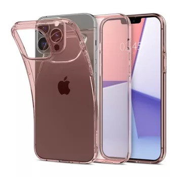   Spigen Crystal Flex Apple iPhone 13 Pro tok, Rose Crystal, rózsaszín-átlátszó