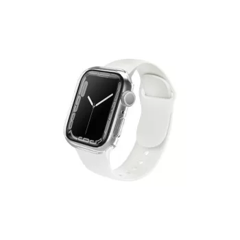   Uniq Legion Apple Watch S8/S7 45mm tok, tempered kijelző fóliával, átlátszó