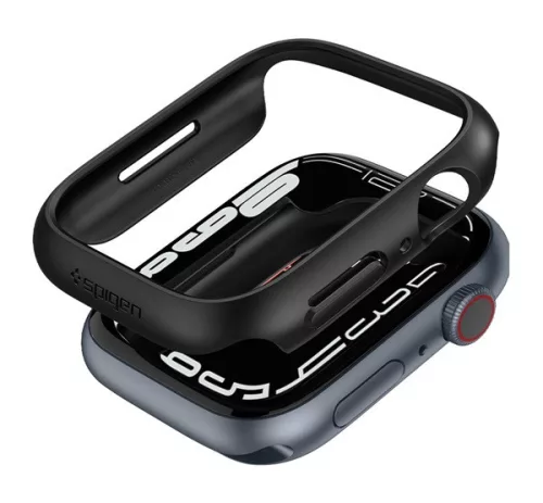 Spigen Thin Fit Apple Watch S8 / S7 45mm Black, fekete tok