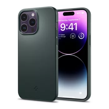   Spigen Thin Fit Apple iPhone 14 Pro Max tok Abyss Green, zöld