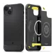 Spigen Rugged Armor Mag Apple iPhone 14 tok, Matte Black Magsafe, fekete