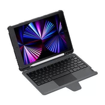   Nillkin Bumper Combo Apple iPad 10.2" billentyűzetes flip tok, fekete