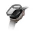 Uniq Garde Hybrid Apple Watch UItra 2/1 (49mm) tok, tempered kijelző fóliával, fekete-átlátszó
