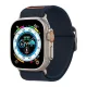 Spigen Lite Fit Ultra Apple Watch Ultra 3 / 2 / 1 49mm / 10 /  9 / 8 / 7 45mm / SE / 6 / 5 / 4 44mm / 3 / 2 / 1 42mm szövet szíj, tengerészkék