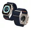 Spigen Lite Fit Ultra Apple Watch Ultra 3 / 2 / 1 49mm / 10 /  9 / 8 / 7 45mm / SE / 6 / 5 / 4 44mm / 3 / 2 / 1 42mm szövet szíj, tengerészkék
