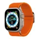 Spigen Lite Fit Ultra Apple Watch Ultra 3 / 2 / 1 49mm / 10 /  9 / 8 / 7 45mm / SE / 6 / 5 / 4 44mm / 3 / 2 / 1 42mm szövet szíj, narancs