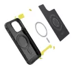 Spigen Rugged Armor MagFit Apple iPhone 15 Pro Max tok, MagSafe, Matte Black, fekete