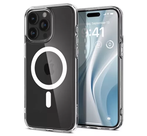 Spigen Ultra Hybrid MagFit Apple iPhone 15 Pro Max tok, MagSafe, fehér