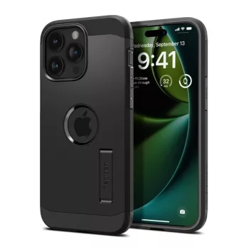   Spigen Tough Armor MagFit Apple iPhone 15 Pro Max tok, MagSafe, fekete