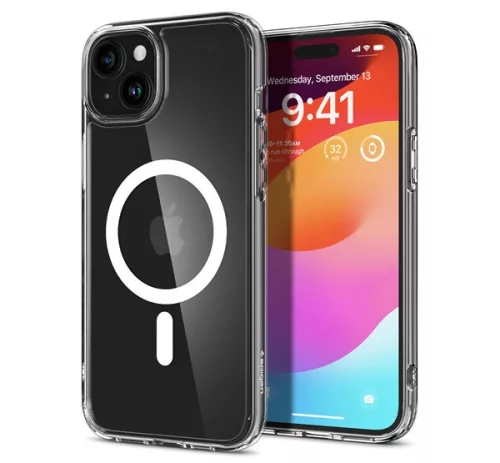 Spigen Ultra Hybrid MagFit Apple iPhone 15 / 14 / 13 tok, MagSafe, fehér