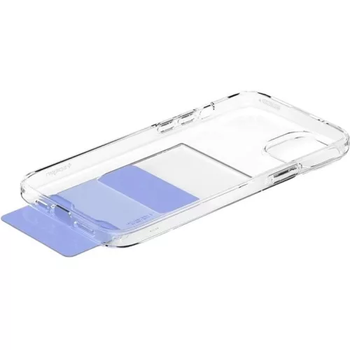 Spigen Crystal Slot Apple iPhone 15 tok kártyatartóval, Crystal Clear, átlátszó