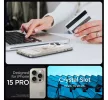 Spigen Crystal Slot Apple iPhone 15 Pro tok kártyatartóval, Crystal Clear, átlátszó