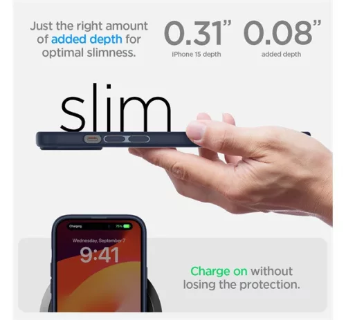 Spigen Ultra Hybrid Apple iPhone 15, sötétkék