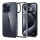 Spigen Ultra Hybrid Apple iPhone 15 Pro Max tok, Space Crystal, átlátszó-szürke, fekete-átlátszó