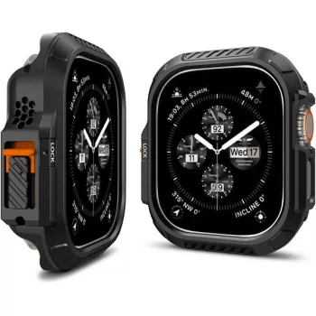 Spigen Lock Fit Apple Watch Ultra 2 / 1 49mm tok, fekete