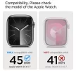 Spigen Lite Fit Pro Apple Watch 9 / 8 / 7 45mm / SE (2nd / 1st Gen) / 6 / 5 / 4 44mm tok / szíj, fekete