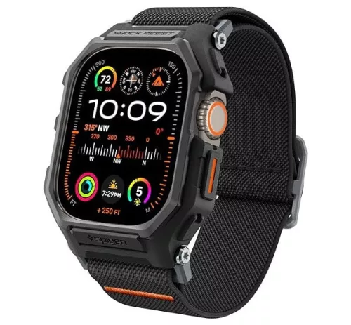 Spigen Lite Fit Pro Apple Watch Ultra 3 / 2 / 1 49mm tok / szíj, matt fekete