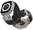 Spigen DuraPro Armor Apple Watch Ultra 3 / 2 / 1 49mm / 10 /  9 / 8 / 7 45mm / SE / 6 / 5 / 4 44mm / 3 / 2 / 1 42mm óraszíj, fekete (AMP07591)