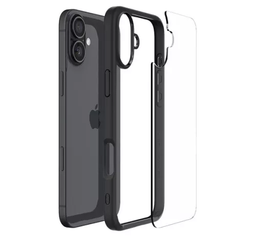 Spigen Ultra Hybrid Apple iPhone 16 Plus tok, Matte Black, fekete ACS08072