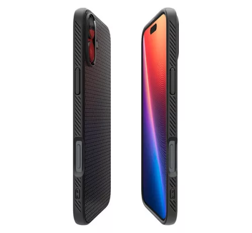 Spigen Liquid Air Apple iPhone 16 tok, Matte Black, fekete ACS08194