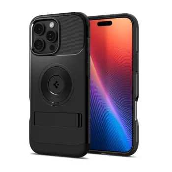   Spigen Slim Armor MagFit iPhone 16 Pro tok, MagSafe, fekete ACS08164