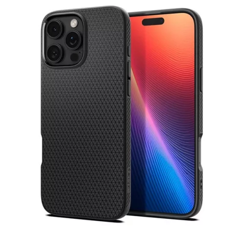 Spigen Liquid Air Apple iPhone 16 Pro Max tok, Matte Black, fekete ACS07988