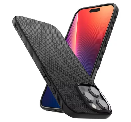 Spigen Liquid Air Apple iPhone 16 Pro Max tok, Matte Black, fekete ACS07988