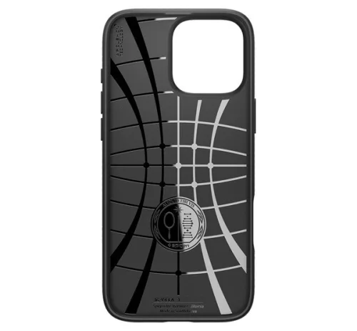 Spigen Liquid Air Apple iPhone 16 Pro Max tok, Matte Black, fekete ACS07988