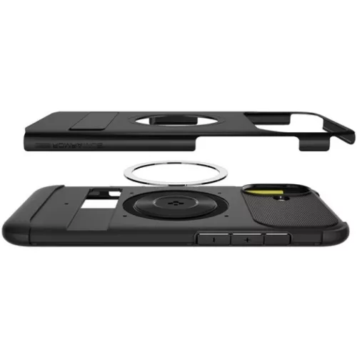 Spigen Slim Armor MagFit iPhone 16 tok, MagSafe, fekete ACS08227
