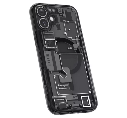 Spigen Ultra Hybrid MagFit Apple iPhone 16 tok, MagSafe, Zero One, fekete ACS08208